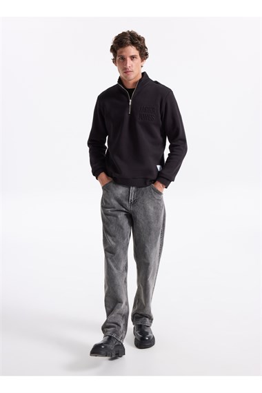 Jack & Jones Jornewove High Neck Baw25 Erkek Sweatshirt