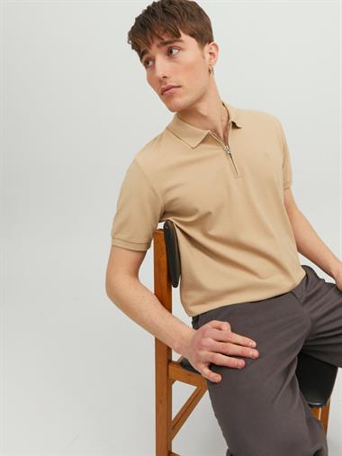 Jack & Jones Jprblascott Zip Ss Polo Sn Erkek T-Shirt