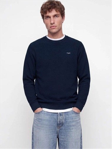 Jack & Jones Jprblualves Structure Crewneck Erkek Sweatshirt