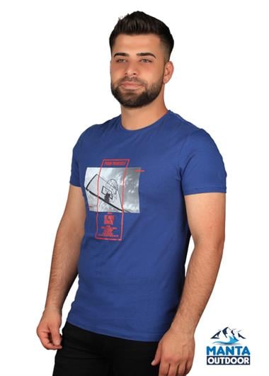 Manta MNT 2406 S. Yaka Pota Baskılı Erkek T-Shirt