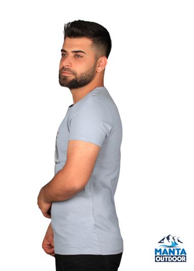 Manta MNT 2406 S. Yaka Pota Baskılı Erkek T-Shirt