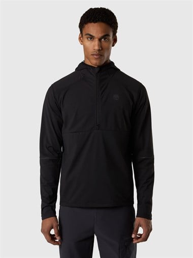 North Sails Kapüşonlu Yarım Fermuarlı Erkek Sweatshirt