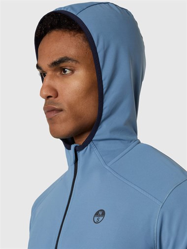 North Sails Kapüşonlu Yarım Fermuarlı Erkek Sweatshirt