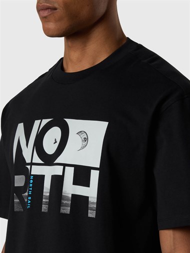 North Sails Kısa Kollu Baskılı Erkek T-Shirt