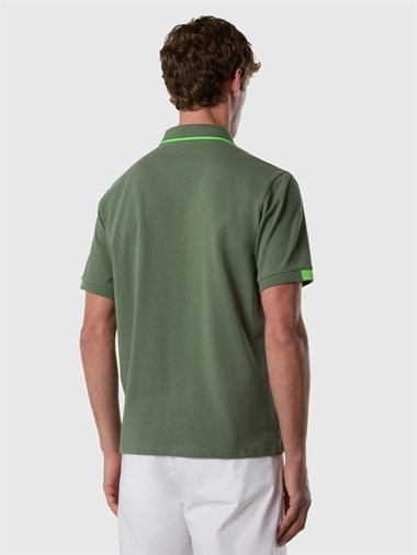 North Sails Kontrast Şertili Kısa Kollu Erkek Polo Yaka T-Shirt