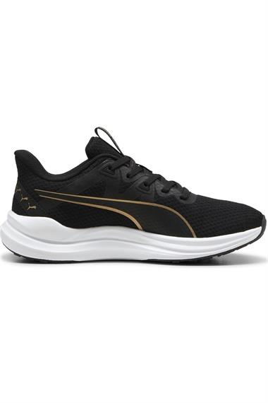 Puma Reflect Lite-PUMA Black-PUMA Gold Kadın Spor Ayakkabı