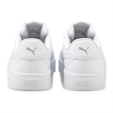 Puma Skye Clean-Puma White-White-Silver Kadın Spor Ayakkabı
