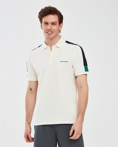 Skechers M Color Block Detail Polo Erkek T-Shirt