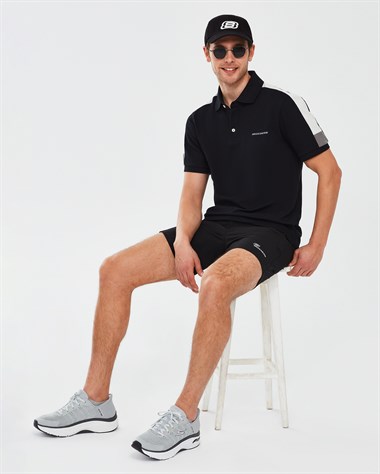 Skechers M Color Block Detail Polo Erkek T-Shirt