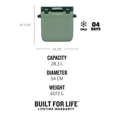 Stanley Adv 30Qt Cooler Green Eu Kamp Buzluğu