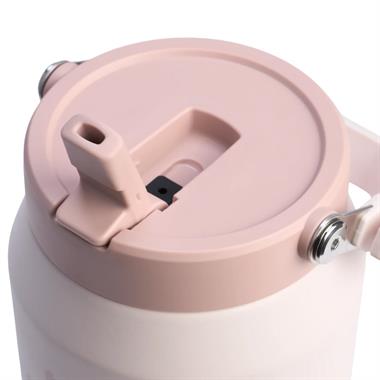 Stanley The IceFlow™ Flip Straw 2.0 Jug 1.9L / 64oz Rose Quartz Termos