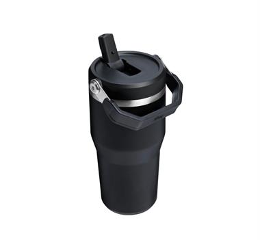 Stanley The IceFlow™ Flip Straw 2.0 Tumbler 0.6L / 20oz Black 2.0 Termos