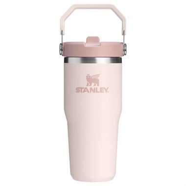 Stanley The IceFlow™ Flip Straw 2.0 Tumbler 0.41L / 14oz Rose Quartz Termos