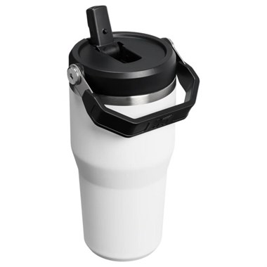 Stanley The IceFlow™ Flip Straw 2.0 Tumbler 0.59L / 20oz Chalk Termos