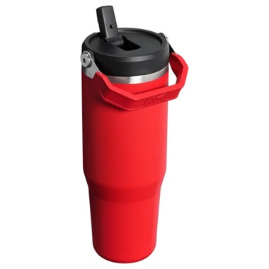 Stanley The IceFlow™ Flip Straw 2.0 Tumbler 0.89L / 30oz Chili Black Termos