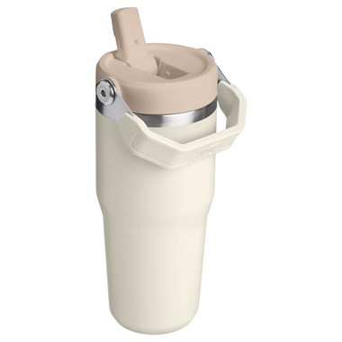 Stanley The IceFlow™ Flip Straw 2.0 Tumbler 0.41L / 14oz Cream Termos
