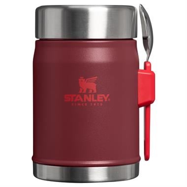 Stanley The Legendary Food Jar + Spork 0.4L / 14oz Cranberry Yemek Termosu