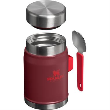 Stanley The Legendary Food Jar + Spork 0.4L / 14oz Cranberry Yemek Termosu