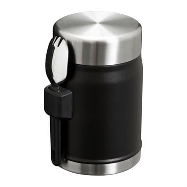 Stanley The Legendary Food Jar + Spork 0.4L / 14oz Black 2.0 Yemek Termosu