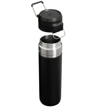 Stanley The Quick-Flip Water Bottle 0.7L / 24oz Black 2.0 Termos