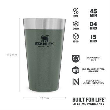 Stanley Unisex Termos Bardak Stan Adv 16Oz Vac Pint H.Green Eu