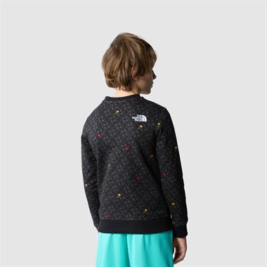 The North Face B Drew Peak Light Crew Print Erkek Çocuk Sweatshirt