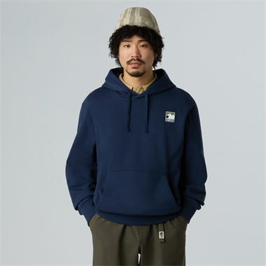 The North Face Mountain Logo Relaxed Erkek Kapüşonlu Sweatshirt