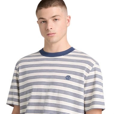 Timberland 4 Rows Striped Short Sleeve Tee Erkek T-Shirt