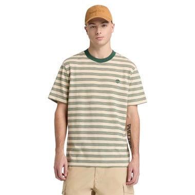 Timberland 4 Rows Striped Short Sleeve Tee Erkek T-Shirt