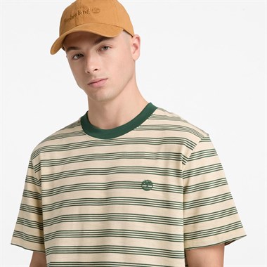 Timberland 4 Rows Striped Short Sleeve Tee Erkek T-Shirt