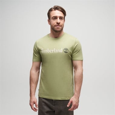 Timberland Kennebec River Linear Logo Short Sleeve  Erkek T-Shirt
