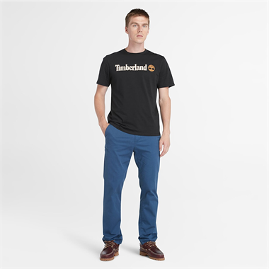 Timberland Kennebec River Linear Logo Short Sleeve  Erkek T-Shirt