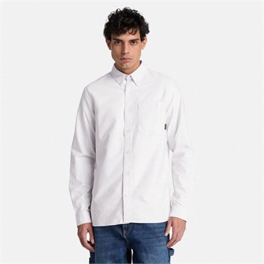 Timberland Lake Warner Solid Oxford Shirt Erkek Gömlek