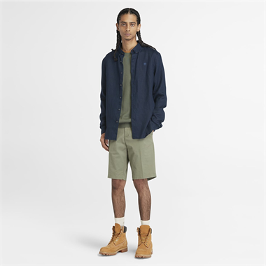 Timberland Mill Brook Linen Shirt Erkek Gömlek