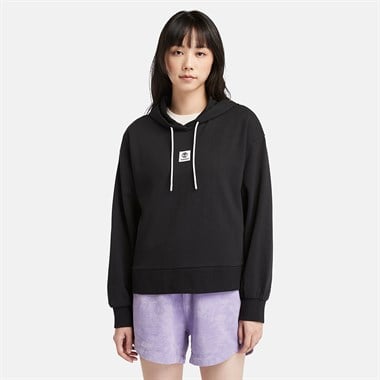 Timberland Stack Logo Loop Back Hoodie Kadın Sweatshirt
