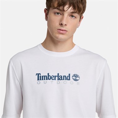 Timberland Uv-Protection Logo Short Sleeve Tee Erkek T-Shirt