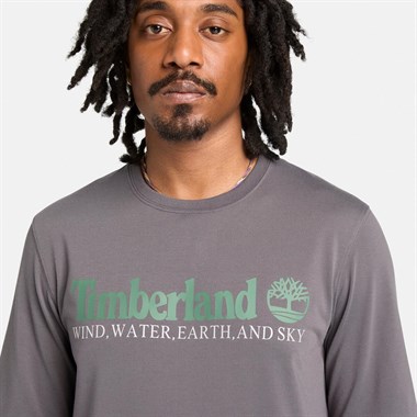 Timberland Uv-Protection Logo Short Sleeve Tee Erkek T-Shirt