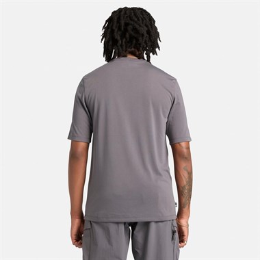 Timberland Uv-Protection Logo Short Sleeve Tee Erkek T-Shirt
