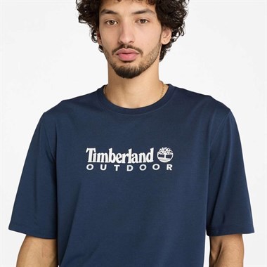 Timberland UV-Protection Logo Short Sleeve Erkek T-Shirt