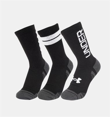 Under Armour Performance Tech Nov 3pk Crew Mid Çorap