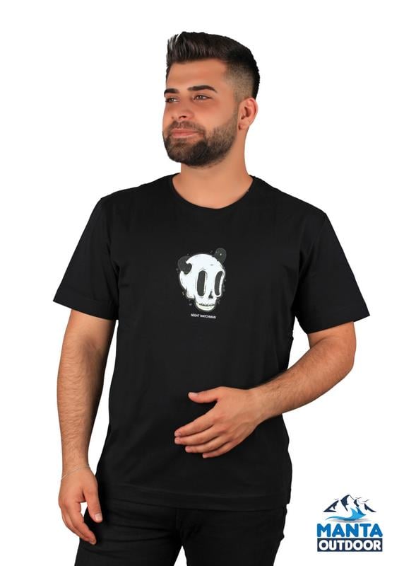 Manta MNT 2307-1 Kuru Kafa Baskılı Erkek T-Shirt