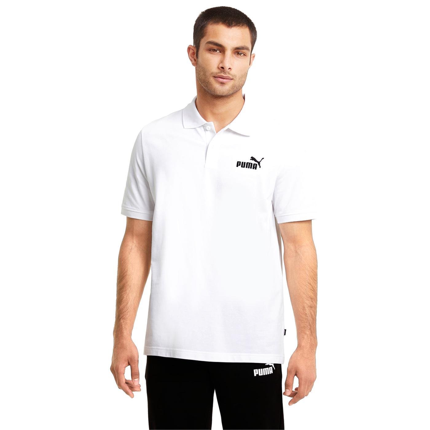 Puma ESS Pique Polo Puma White Erkek T-Shirt