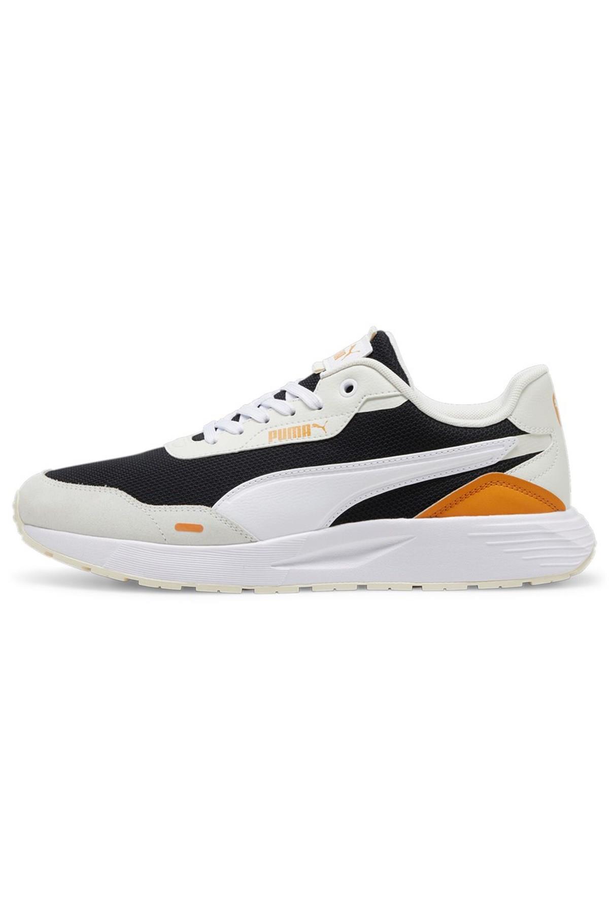 Puma Runtamed-Black-White-Gray-Ginger Erkek Spor Ayakkabı