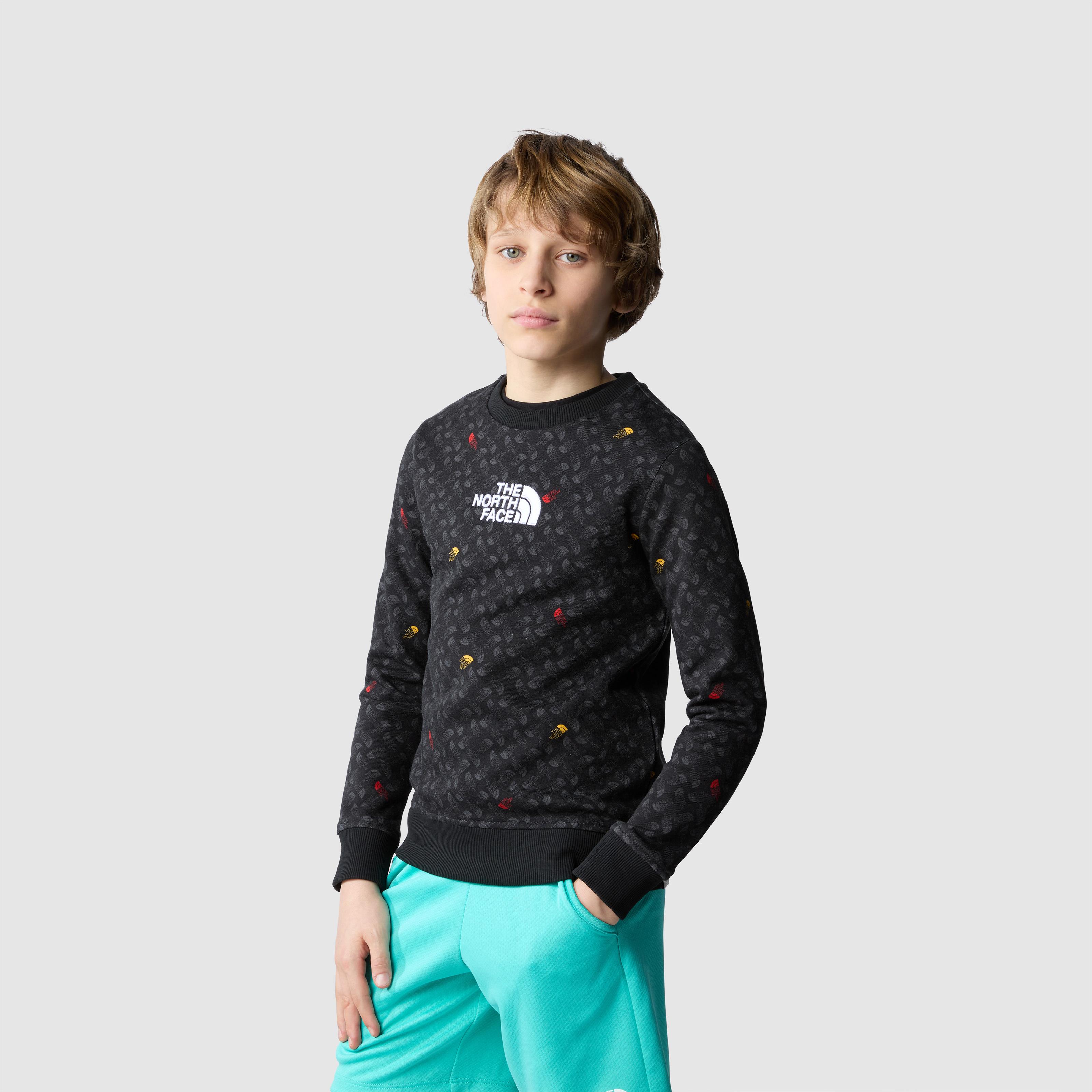 The North Face B Drew Peak Light Crew Print Erkek Çocuk Sweatshirt