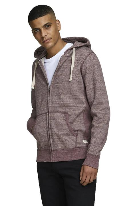 JACK & JONES Jcocover Scuba Sweat Zip Hood Noos Men's Jcocover Scuba