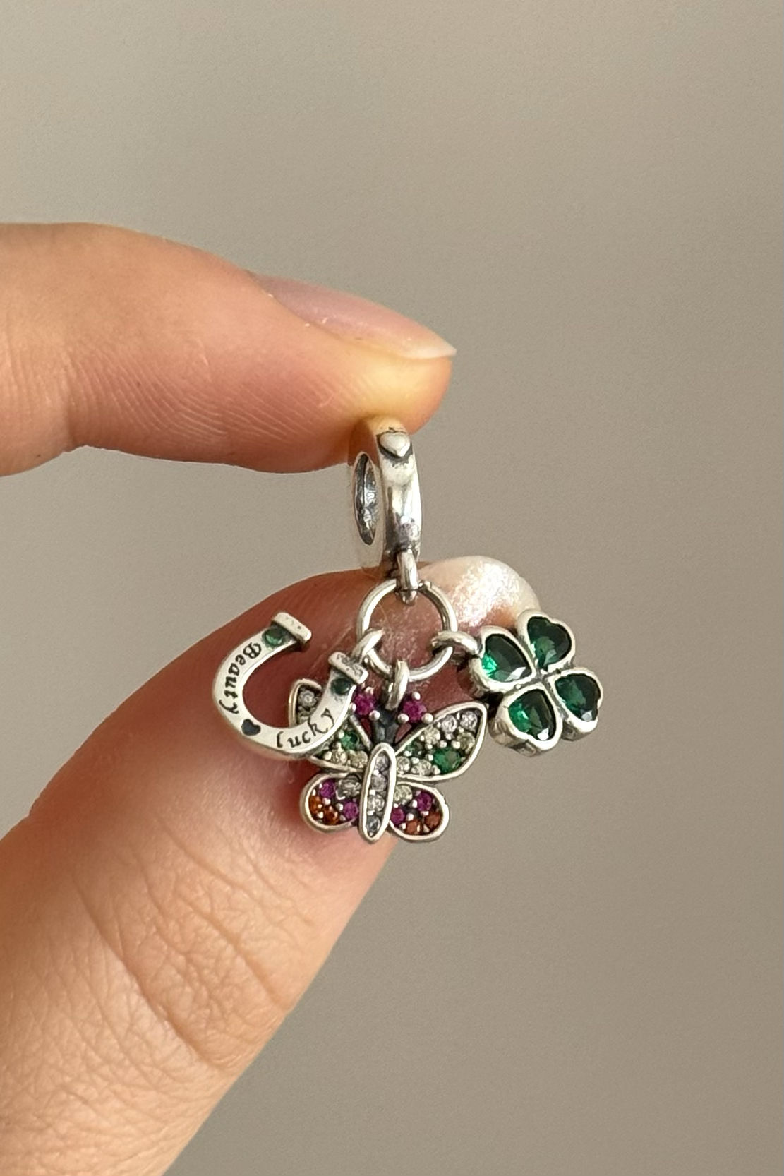 Beauty Lucky Sallantılı Charm 925 Ayar Gümüş