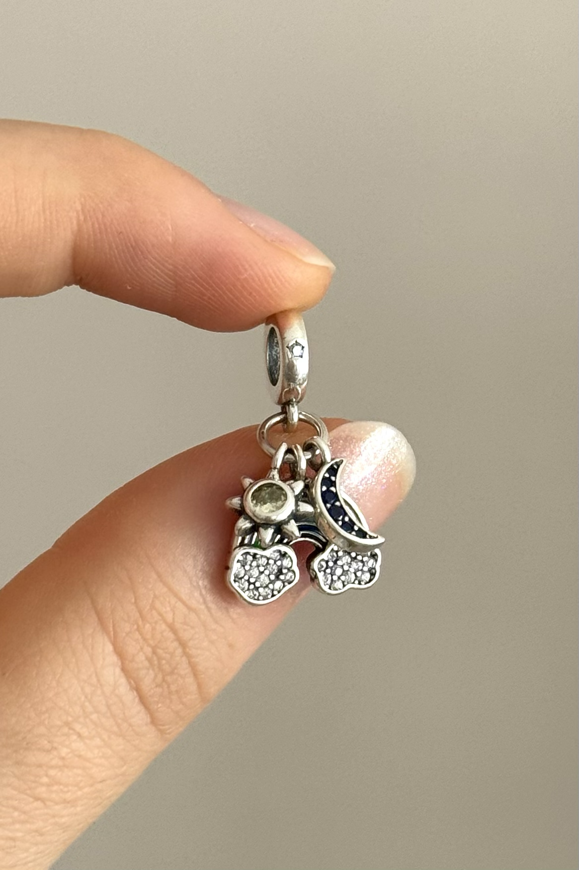 Gökkuşağı Sallantılı Charm 925 Ayar Gümüş
