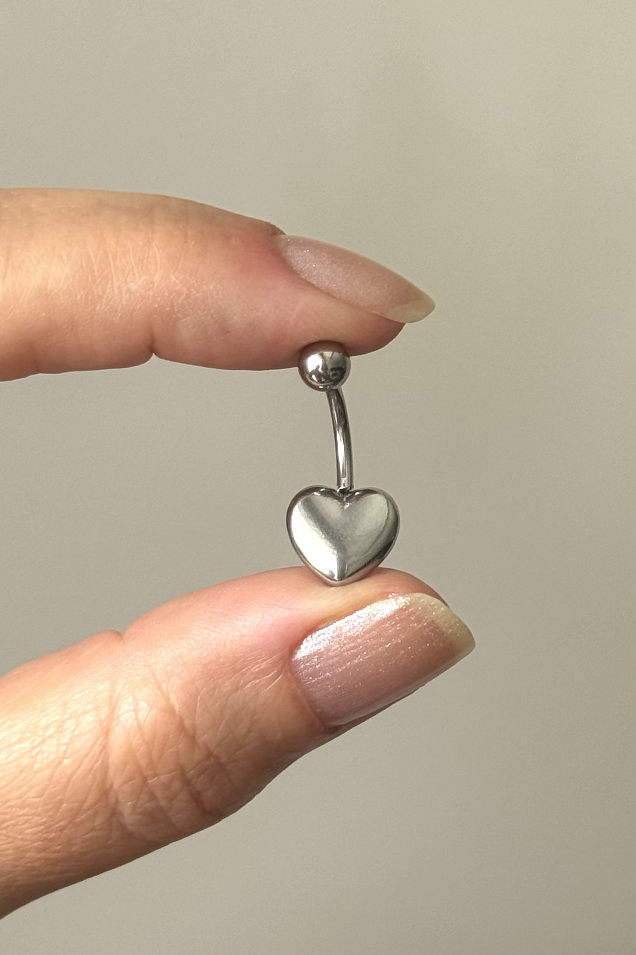 Kalp Göbek Piercing 316L Cerrahi Çelik