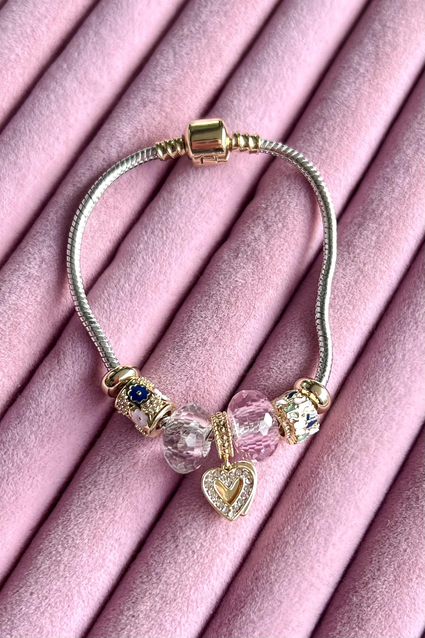 Kalpli Pandora Charm Bileklik