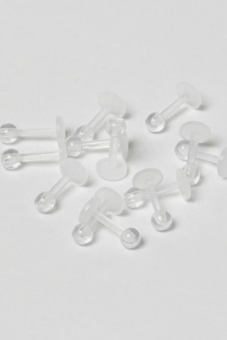 Piercing Labret Bioplast Bar Boyu: 8mm